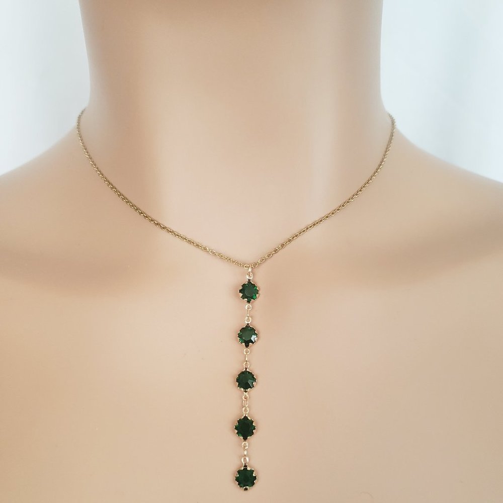 Emerald Gold Necklace